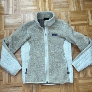 Patagonia Synchilla Zip-up Fleece Jacket Beige Size S
